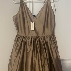 The prettiest bronze dress from Anthropologie ~ NWT and POCKETS